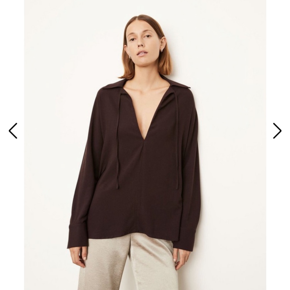 NWT Vince Tie Neck Collar Blouse
